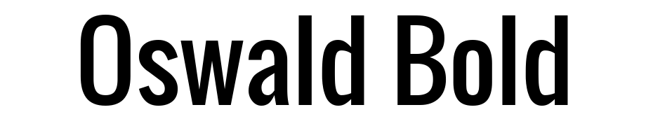 Oswald Bold Yazı tipi ücretsiz indir